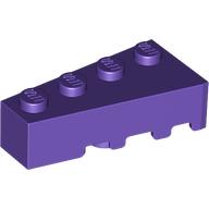 LEFT BRICK 2X4 W/ANGLE: {светло виолетов}