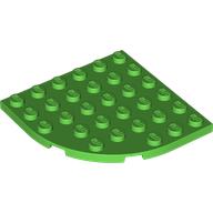 PLATE 6X6 W. BOW: {ярко зелен}