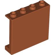 WALL ELEMENT 1X4X3, ABS: {тъмно оранжев}