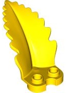 Plant Plate, Round 1 x 2 with Curved, Upright Leaf: {ярко жълт}