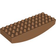 BRICK 4X12X2, INVERTED BOW: {умерен нуга}
