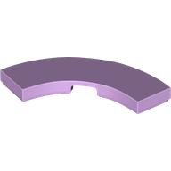 Tile, Round Corner 3 x 3 Macaroni: {лавандулов}