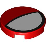 FLAT TILE 2X2, ROUND, NO. 1325: {ярко червен}