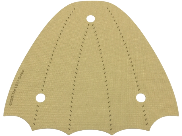 Cloth Wing 12 1/2 x 11 1/2 Tail with Dark Tan Stitching Pattern: {тухлено жълт}