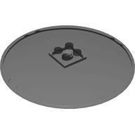 Dish 10 x 10 Inverted (Radar) - Solid Studs: {прозрачно черен}