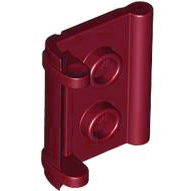 Minifigure, Utensil Book Binding with 2 Studs: {нов тъмно червен}