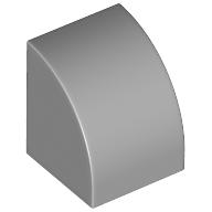 Slope, Curved 1 x 1: {умерено каменно сив}