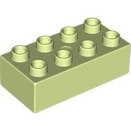 DUPLO BRICK 2X4: {пролетно жълто-зелен}