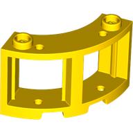 Window 3 x 3 x 2 Round Corner: {ярко жълт}