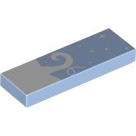 FLAT TILE 1X3, NO. 59: {светло кралско син}