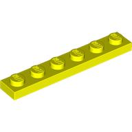 Plate 1 x 6: {пъстро жълт}