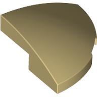 Slope, Curved 2 x 2 x 2/3 Corner Round: {тухлено жълт}