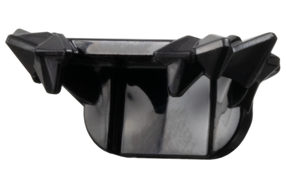Minifigure Armor Shoulder with Crystal Shards, 2 Studs on Back: {черен}