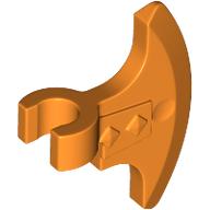 Minifigure, Weapon Axe Head with Clip: {ярко оранжев}