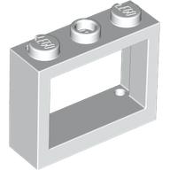 Window 1 x 3 x 2 Flat Front: {бял}