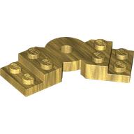 Plate, Modified 2 x 6 x 2/3 Bent: {топло златист}