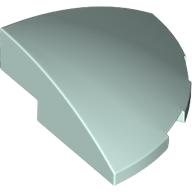 Slope, Curved 3 x 3 Corner Round: {аквамарин}