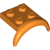 MUDGUARD,2 1/2X3X1 1/3 KNOB,TUBE,NO. 1: {ярко оранжев}