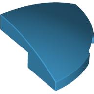 Slope, Curved 2 x 2 x 2/3 Corner Round: {тъмно небесносин}