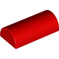 Slope, Curved 2 x 4 Double with Groove: {ярко червен}