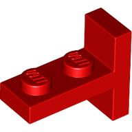 Bracket 1 x 2 - 2 x 1 Centered: {ярко червен}