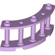 Fence 4 x 4 x 2 Quarter Round Spindled with 3 Studs: {лавандулов}