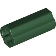 Technic, Axle Connector 2L (Smooth with x Hole + Orientation): {земно зелен}