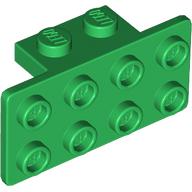 ANGLE PLATE 1X2 / 2X4: {тъмно зелен}