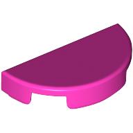 TILE 1X2, W/ 1/2 CIRCLE: {ярко пурпурен}
