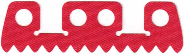 Minifigure Skirt Cloth Short, 13 Points: {ярко червен}