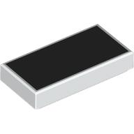 FLAT TILE 1X2, NO. 452: {бял}