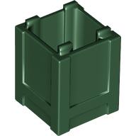 Container, Box 2 x 2 x 2 - Top Opening: {земно зелен}