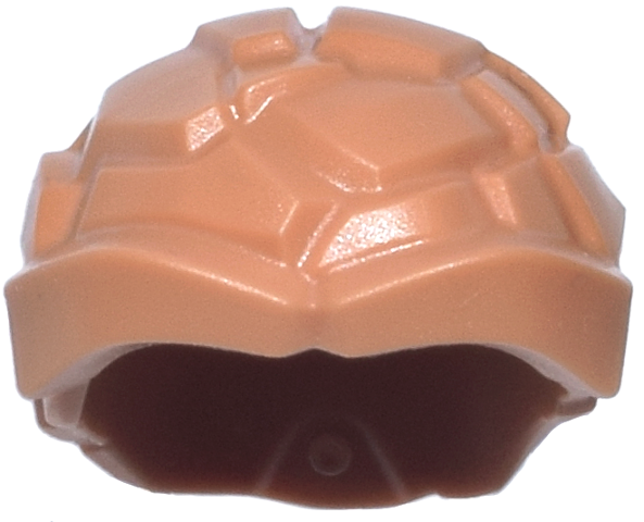 Minifigure, Headgear Head Top, Cracked Rock with Thick Rounded Eyebrows: {нуга}