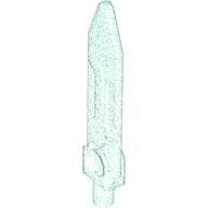 Minifigure, Weapon Sword, Blade with Bar End: {прозрачен светло син опал}