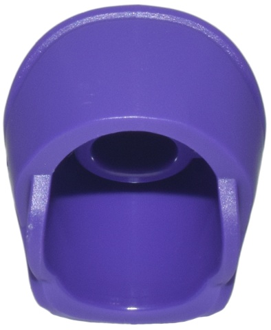 Minifigure, Headgear Headdress with High Front Panel and Ridges Across Top: {светло виолетов}
