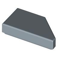 TILE 1X2, DEG. 45, CUT, LEFT: {пясъчно син}