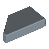 TILE 1X2, DEG. 45, CUT, RIGHT: {пясъчно син}