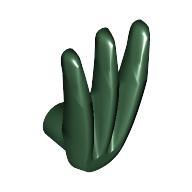 Minifigure, Weapon Bladed Claw, Spread: {земно зелен}