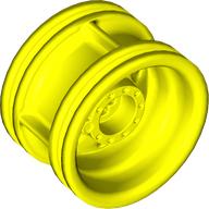 Wheel 30.4mm D. x 20mm with No Pin Holes and Reinforced Rim: {пъстро жълт}