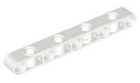 Technic, Liftarm, Modified Perpendicular Holes Thick 1 x 9: {бял}