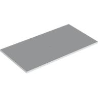 Tile 8 x 16 with Bottom Tubes, Polished Surface: {бял}