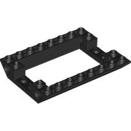 Slope, Inverted 45 6 x 8 Double with Open Middle and 4 Pin Holes: {черен}