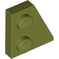 RIGHT PLATE 2x2 27DEG: {маслинено зелен}