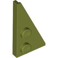 RIGHT PLATE 2X4, DEG. 27: {маслинено зелен}