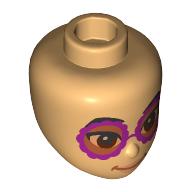 MINI DOLL, HEAD, NO. 537: {умерен тан}