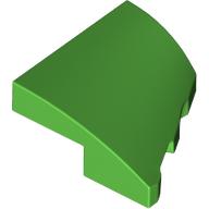 PLATE 2X2X2/3, HALF BOW, W/ CUT, LEFT: {ярко зелен}