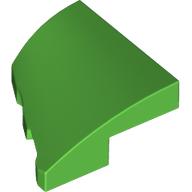 PLATE 2X2X2/3, HALF BOW W/ CUT, RIGHT: {ярко зелен}