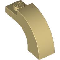 Arch 1 x 3 x 1 2/3 Curved Top: {тухлено жълт}