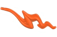 Wave Rounded Squiggly with Bar End (Flame): {червеникаво-оранжев}