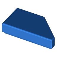 TILE 1X2, DEG. 45, CUT, LEFT: {ярко син}